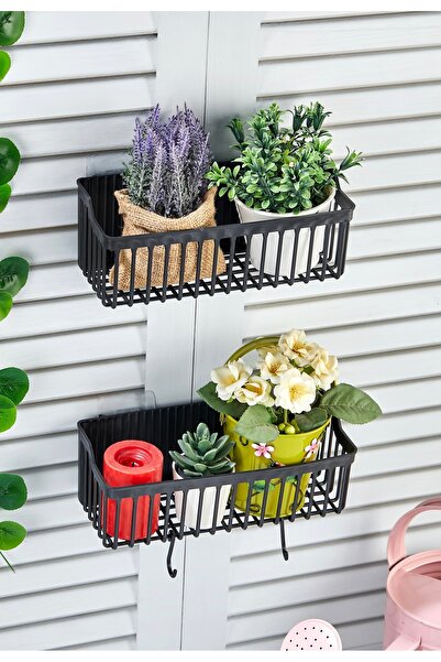 ASlife Home 2 Adet Yapışkanlı Plastik Raf Düzenleyici Organizer