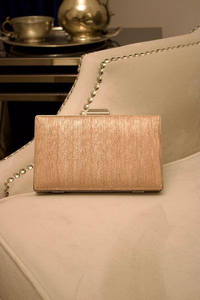 mossi Rose Striped Women's Chain Evening Dress Bag Clutch Portfolio Bag