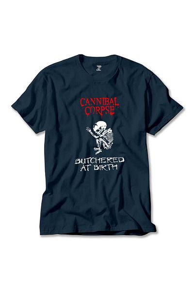Z zepplin Μπλουζάκι Cannibal Corpse Butchered At Birth Navy Blue