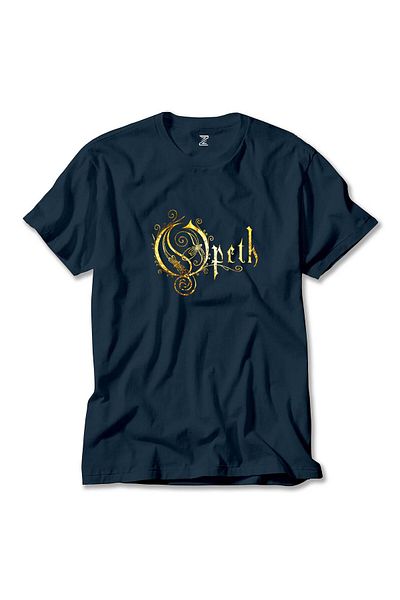 Z zepplin Μπλουζάκι Opeth Logo Classic Navy Blue