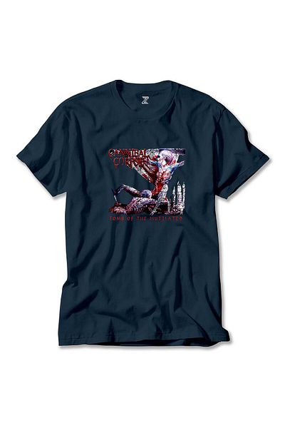 Z zepplin Cannibal Corpse - Tomb Of The Mutilated Navy Blue T-Shirt
