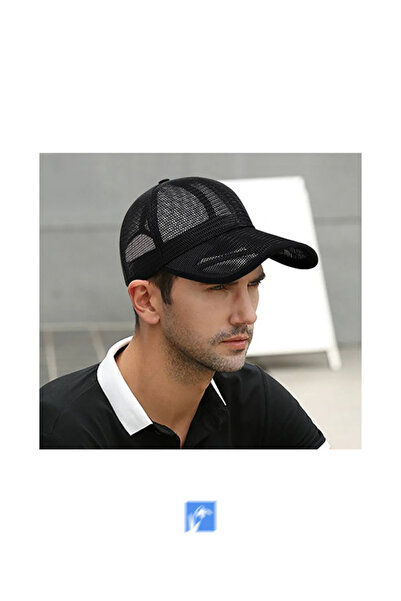Kardelen Butik Denizli Șapcă neagră ajurata din plasă de baseball (pentru fem...