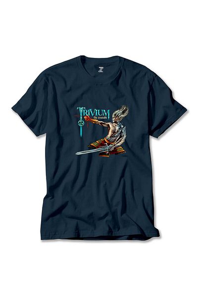 Z zepplin T-shirt Trivium The Crusade Navy Blue