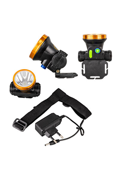 nelerbulurum ŞARJLI POWER LEDLİ 2 MODLU 40 WATT SU GEÇİRMEZ KAFA LAMBASI FENERİ