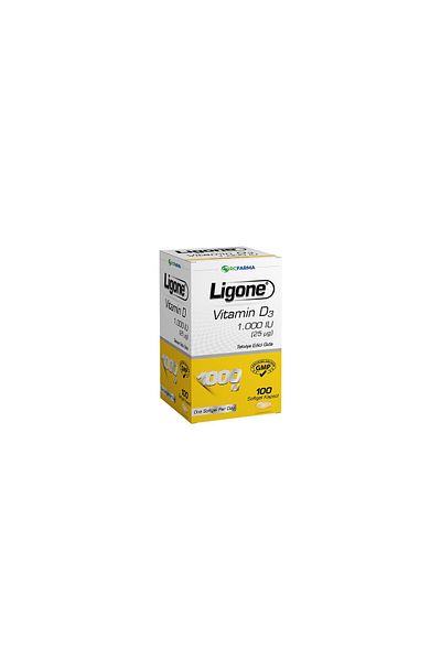Rcfarma Ligone Vitamin D3 1,000 IU 100 Softgel