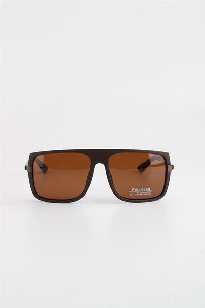 La Viva Men's Polarized Filter Sunglasses - Brown Matte615046