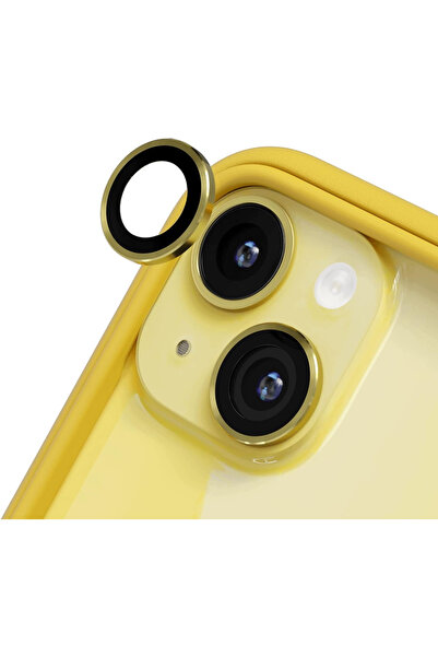 POWELL İphone 13 - 13mini Için Kamera Koruyucu Cam Lens Metal Çerçeveli Hd Görüntü 2adet