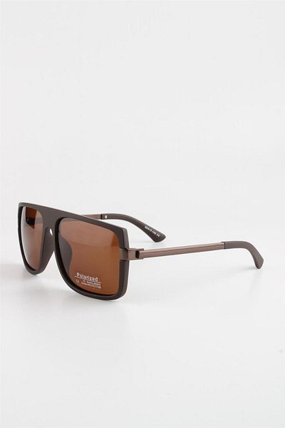 La Viva Men's Polarized Filter Sunglasses - Brown Matte615046