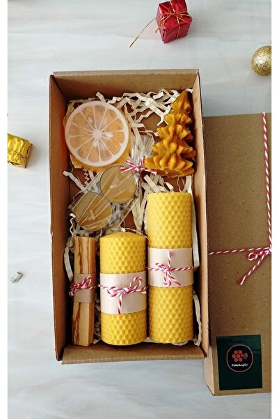 Petekoğlu Doğal Petek Balmuumu Mum Tealight Bodrum Mandalina Sabun Bal Mumu Palo Santo Tütsü Beeswax Candle