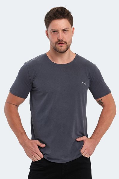 Slazenger KRESTEN I - Ανδρικό μπλουζάκι σε σκούρο γκρι