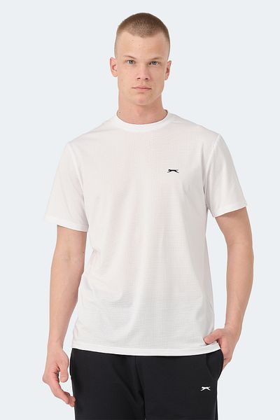 Slazenger Ανδρικό λευκό μπλουζάκι OSWIN KTN