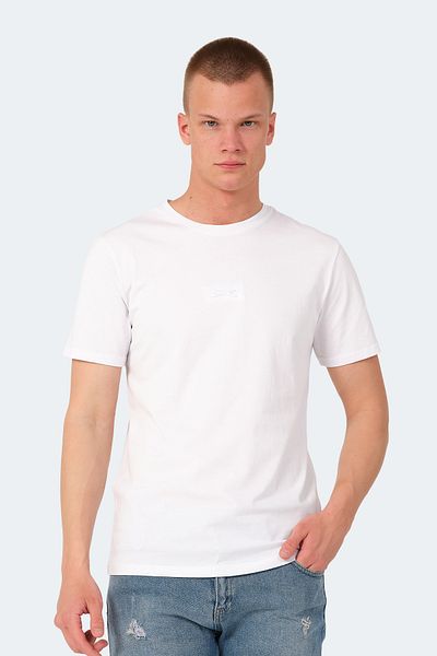 Slazenger Λευκό ανδρικό μπλουζάκι VANN