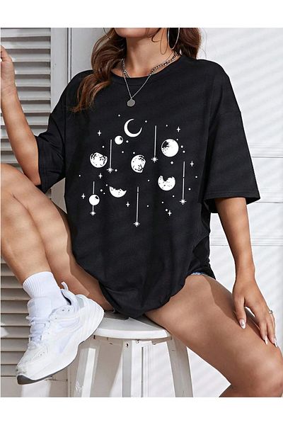 EFFRENATU months printed T-shirt plus size