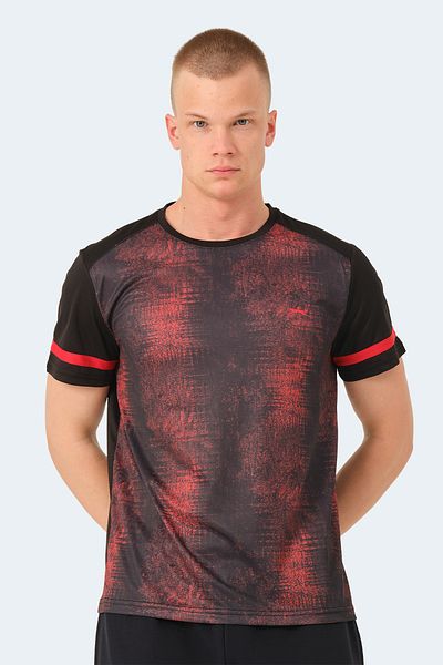 Slazenger Μαύρο ανδρικό μπλουζάκι REAL