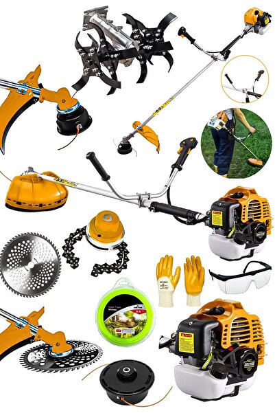 DOZZER Alman 2.1 Hp Profesyonel Yan Tipi Benzinli Tırpan Ot Çalı Çim Biçme Ma...