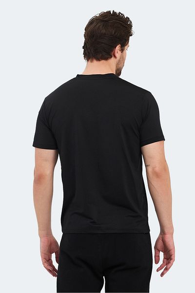 Slazenger Μαύρο ανδρικό μπλουζάκι KATRIINA