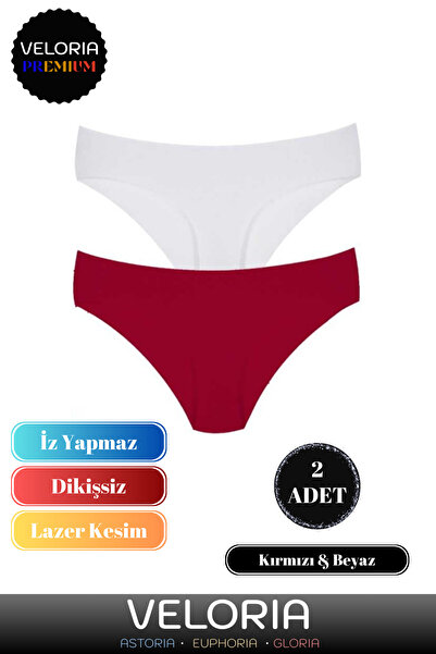 Veloria سراويل داخلية نسائية مرنة بدون خياطة من سلسلة Premium Series مقطوعة ب...