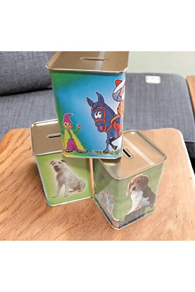 ÇEÇEN HOME Pușculiță metalică de unică folosință mare 3 buc