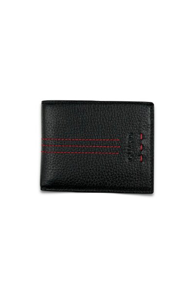 GUARD Hakiki Deri Dikiş Detaylı Cüzdan
