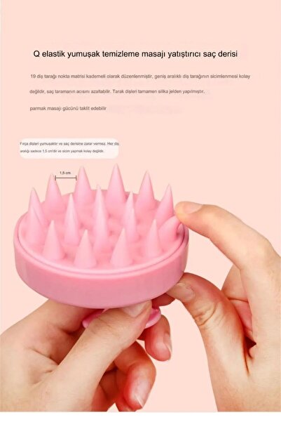 CARNIVAL LAND Μαλακή χτένα από σιλικόνη για μασάζ τριχωτού της κεφαλής Σαμπου...