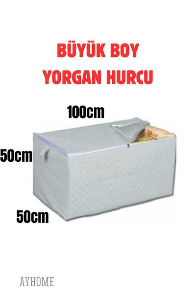 AYHOME Gray Color Storage Base Pique Blanket Pillow Quilt Storage Large Size Storage Built-in Fabric
