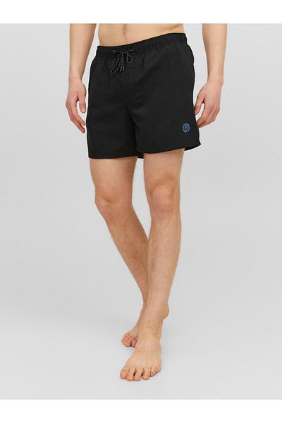 Jack & Jones Jack Jones Jpstfıjı Jjswım Solid Ly Sn Men's Black Clothing \Shorts\ 12225961-02