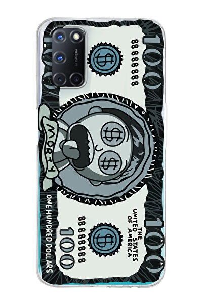 Magic Ring Oppo A52/A72/A92 Uyumlu Morty Para Tasarımlı Şeffaf Telefon Kılıfı