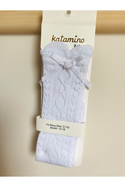 Hobimaker Katamino Bebek Çorap, Kurdeleli Çorap, Diz Altı Golf Çorap