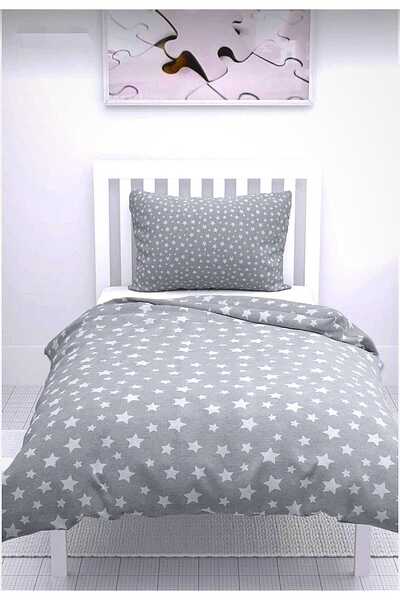 ALERSS Stars Tek Kişilik Nevresim Takımı (lastikli-fermuarlı-kapaklı)
