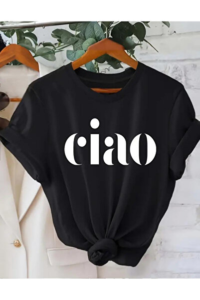 AEMİ تيشيرت مطبوع من Ciao للجنسين مصنوع 100% من القطن عالي الجودة، تيشيرت كبي...