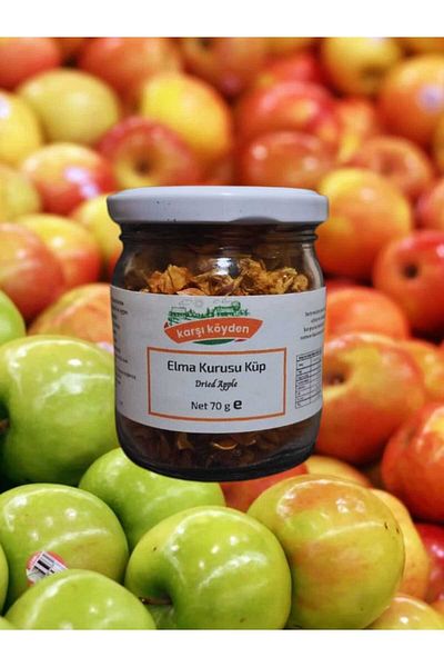 Karşı Köyden 70 g Dried Apple Cube Cut Dried Apple