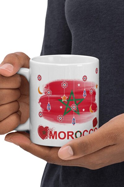 Dünyadan Hediyeler 2 Pieces of Moroccan Mug - Travel Souvenir Morocco Mug
