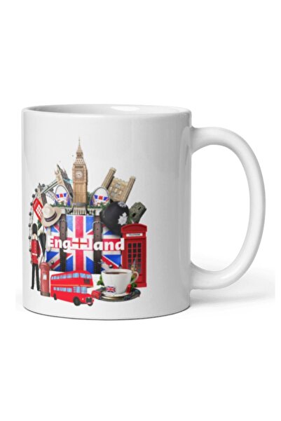 Dünyadan Hediyeler 2 Pieces of Travel Souvenir - England Mug