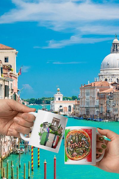 Dünyadan Hediyeler 2 Pieces of Travel Souvenir - Italy Mug Cup Mug