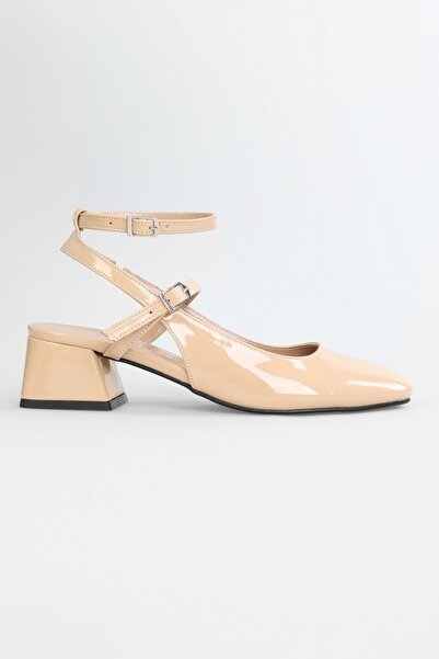 Shoeberry Dámské boty na podpatku s tupou špičkou se sponou Idean