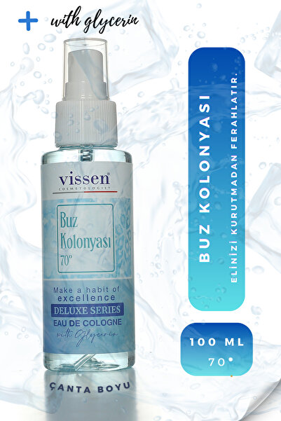 vissen Buz Kolonyası 70 Derece 100 ml plastik ambalaj