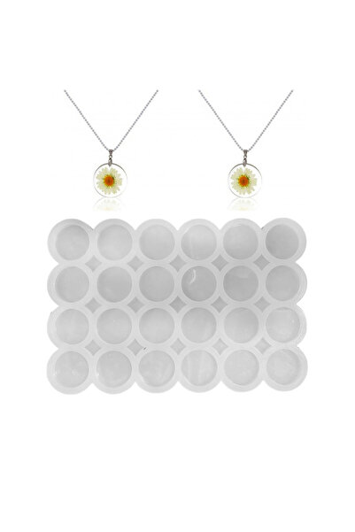 TT Tahtakale Toptancıları Epoksi Kalıbı Çoklu Daire Kolye Ve Anahtarlık Kalıbı 24 Lü