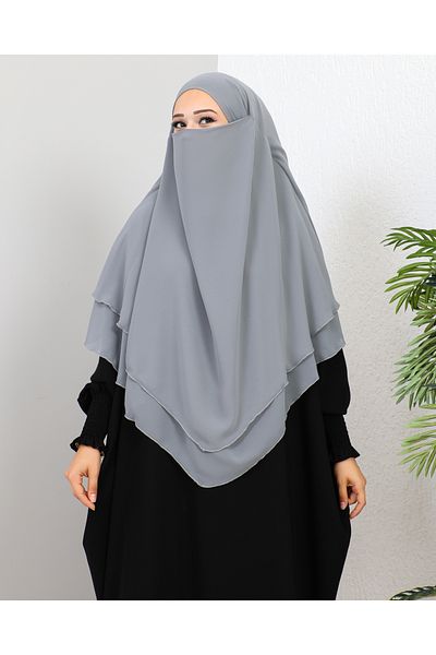 DİLNUVAR CHIFFON LAYERED SUFLE READY SCARF