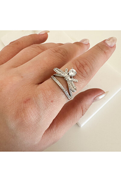 CHARMLUCKY Jewelled Bow Ring