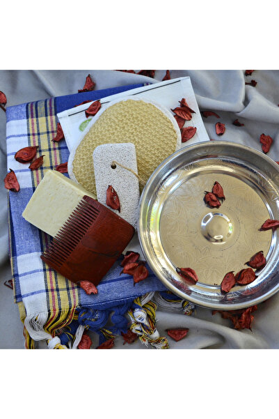 CNGZSHOP Πακέτο Lux Σετ Μπάνιου & Ντους & Μπάνιο & Peshtemal & Scrub