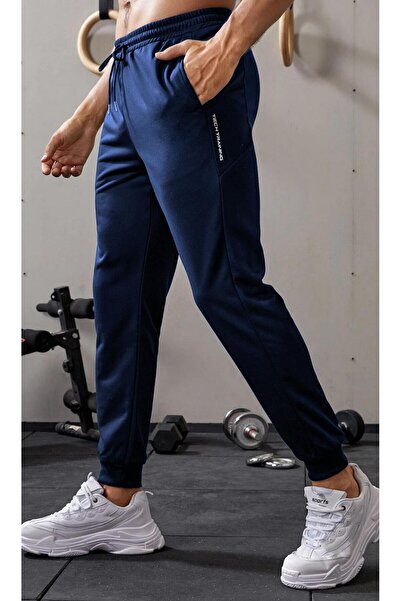 GHASSY CO. Ghassy Co. Erkek Dar Paça Running Hafif Koşucu Fitness Gym Athletic Dalgıç Kumaş Spor Eşofman Altı