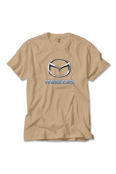 Z zepplin Κρεμ μπλουζάκι με λογότυπο Mazda