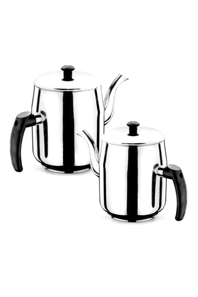 Ulutaş Kahveci Demlik Bakalit Kulp No 3 - 2,00 lt - 430 Kalite Paslanmaz Çelik