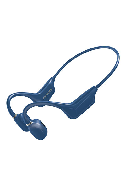 Promate Ripple AudioConduct® Tere Dayanıklı Kulak İçi Kablosuz Mikrofonlu Bluetooth Kulaklık Mavi