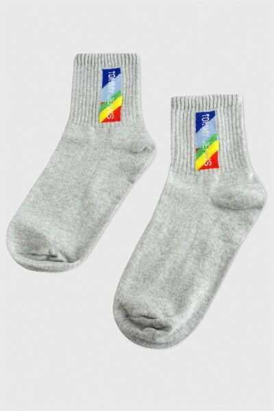 AKSESUARIM College Patterned Socks - 8*28 Model