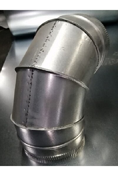 Hakim Havalandırma Galvaniz Yuvarlak 90 Derece Hava Kanalı Dirsek Ø130