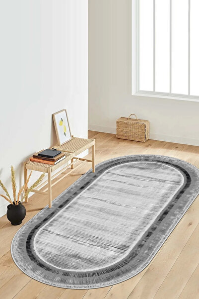 Thalia Home Kaymaz Tabanlı Yıkanabilir Baskılı Yolluk Halı Mutfak Halısı