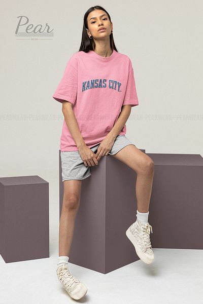 Pear Wear Μπλουζάκι με στάμπα Kansas City Unisex T-shirt Oversize