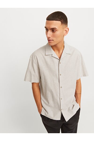 Jack & Jones Λινό πουκάμισο Jack Jones JJESUMMER RESORT ΠΟΥΚΑΜΙΣΟ ΜΙΚΤΟ ΛΙΝΟ SS SN 12248382