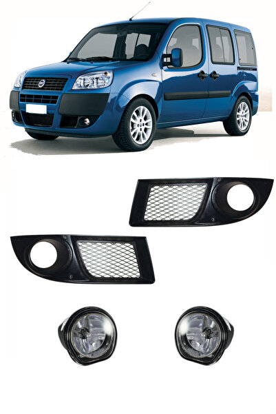 Genel Markalar 2002-2008 FİAT DOBLO SİS FARI + SİS ÇERÇEVESİ SAĞ SOL TAKIM FU...